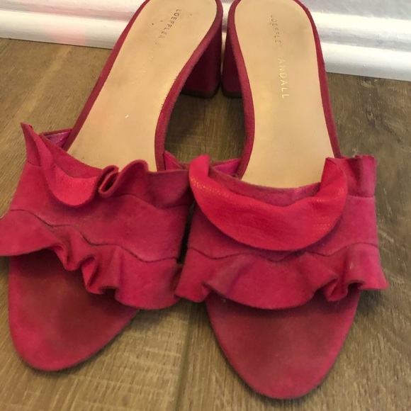 Pink Loeffler Randall Sandals with a little heel - Picture 2 of 4